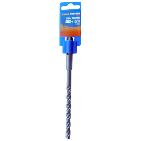 SDS Plus Masonry Drill Bit 8mm x 160mm Hammer Toolpak 